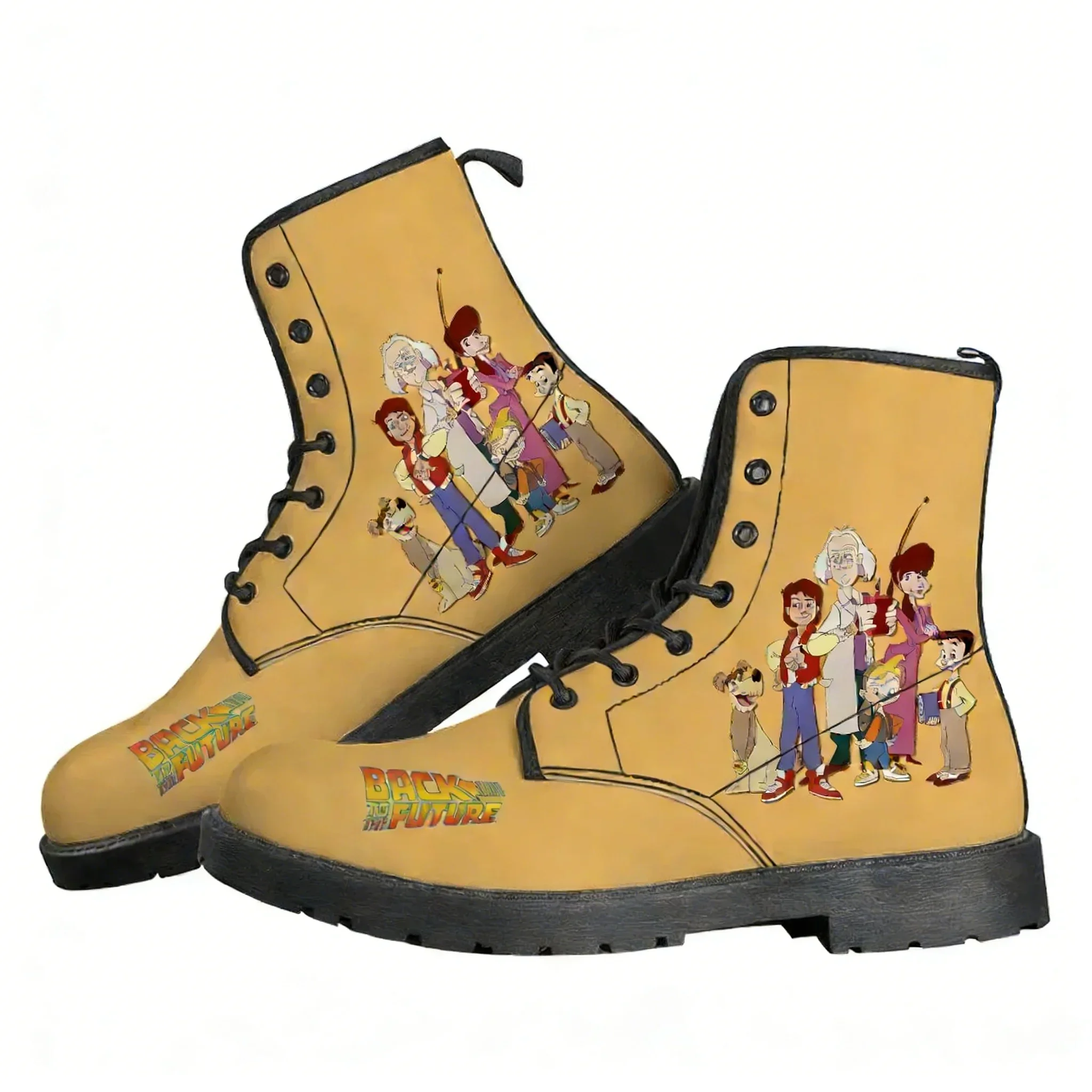 Back to the Future Boot Mens Womens Teenager Casual Boot Outdoor High Quality Casual Lightweight Fashion Pattern Custom Shoes