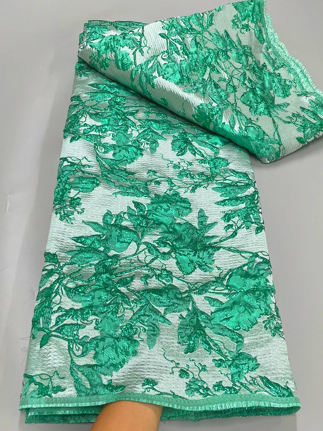 New Design French Organza Lace Fabric 2024 High Quality African Brocade Lace Fabric With Jacquard For Nigerian Wedding Dress