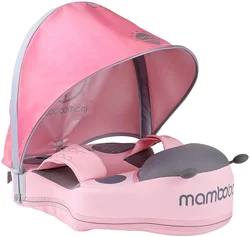 Mambobaby-Bebê Deitado Flutuador De Natação, Crianças Não Inflável Cintura Trainer, Monocromático Piscina Float