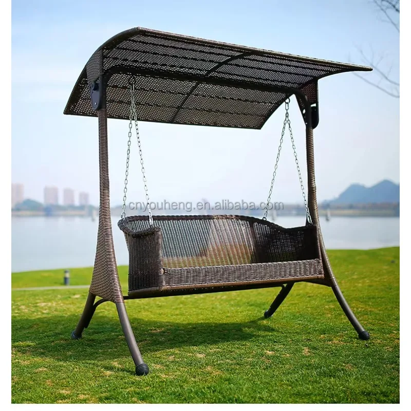 

Подвесная кровать-гамак для веранды, уличная мебель, плетеное кресло-качели для отеля, уличные качели-кровать для патио, в продаже