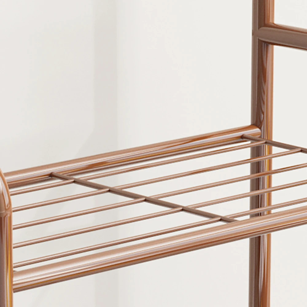 Perchero de pie: diseño que ahorra espacio, elegante para la organización del hogar y marco de acero duradero