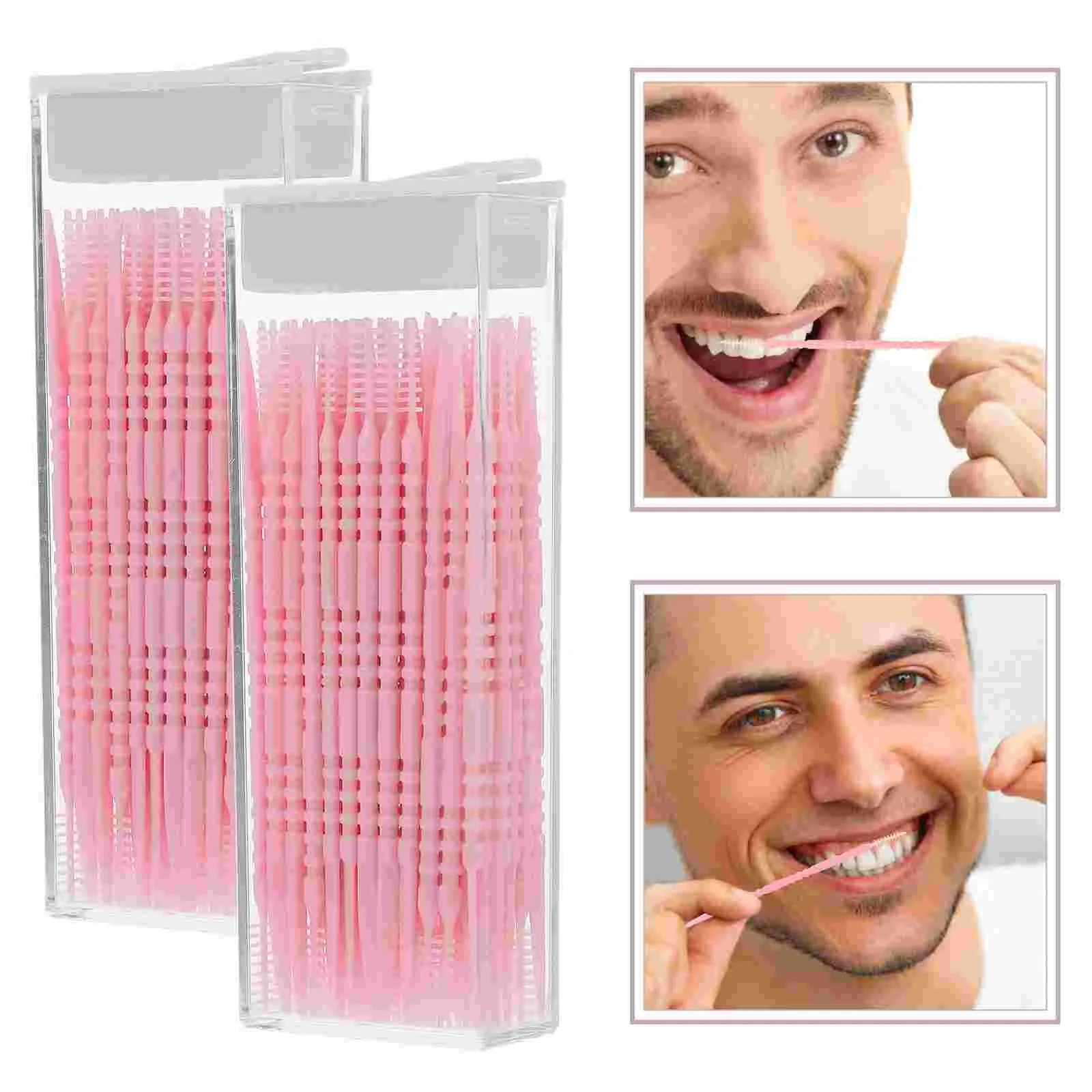2 Boxes Pp Interdental Brush Toothbrush Cleaners Small Care Oral Household Teeth Edible Silicon Portable