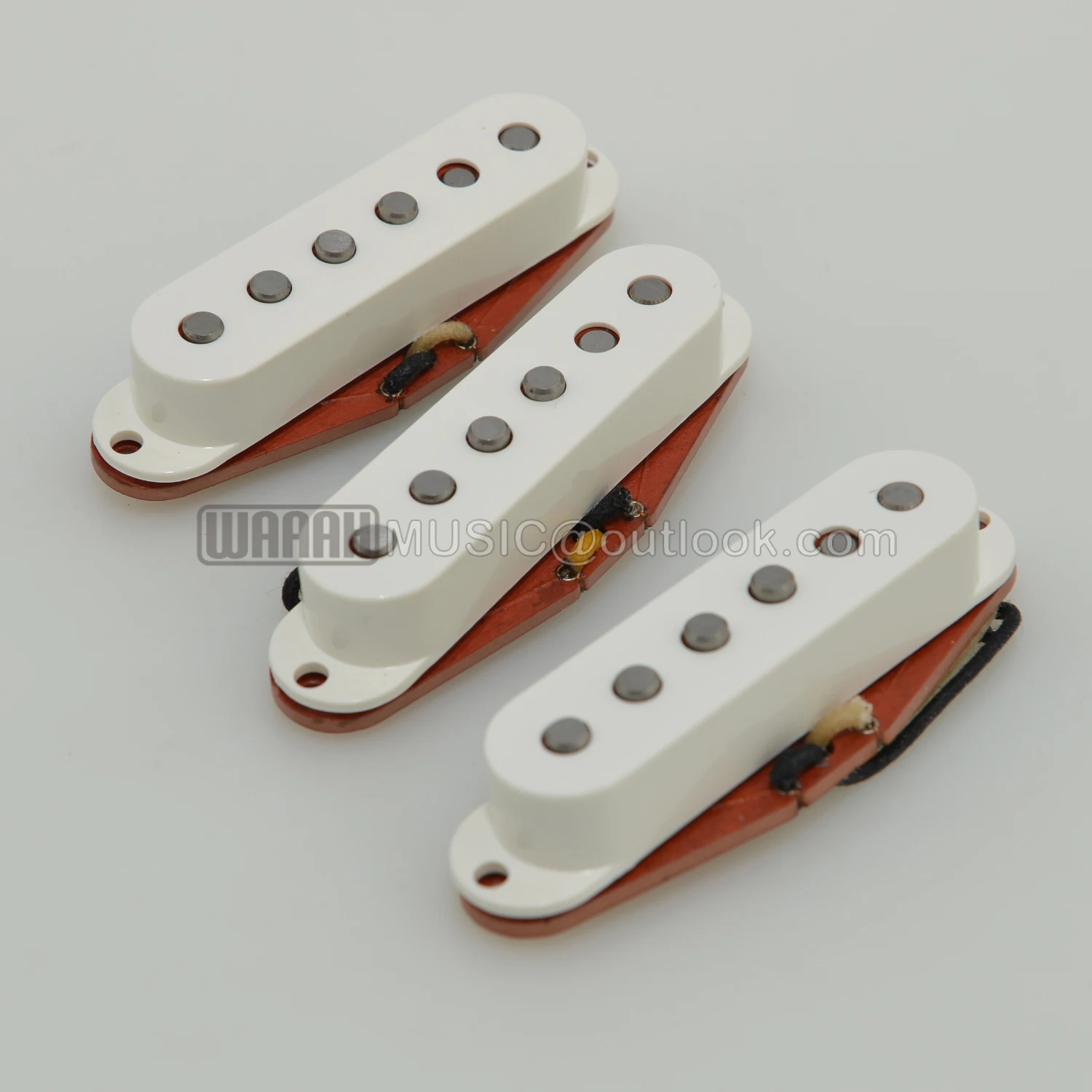 Hand-made Alnico5 SSS Formvar Single Coil Vintage Pickup for Electric ST Guitar Pickup Suit for Old 57 ST Pickup Set