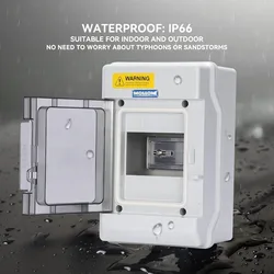 DONGY 4 WAY PC Plastic Outdoor Electrical IP65 Waterproof Distribution Box Indoor Power Distribution Box 4 WAY 4.9*7.5*3.9 Inch