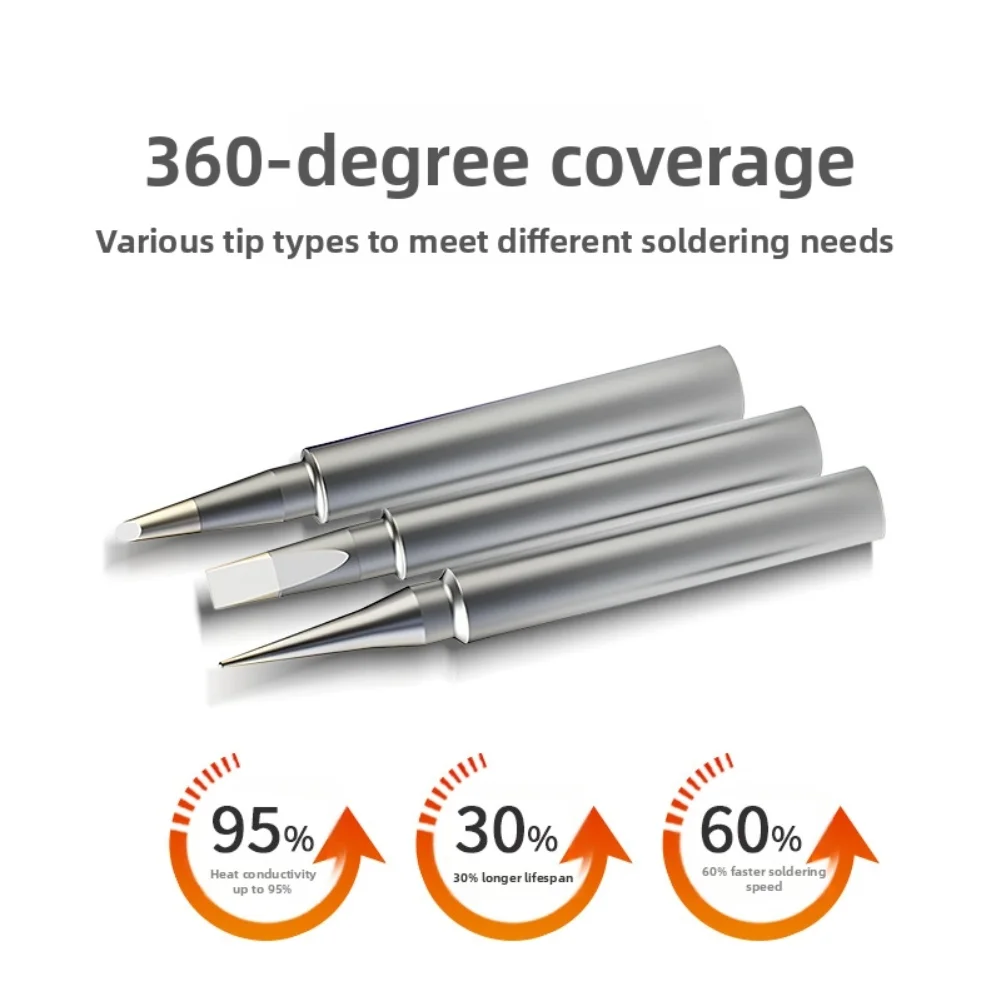 980-T Series Soldering Tips For Fast Heat Transfer Horseshoe Shaped Heads Efficient Solder FlowIdeal For Manual Soldering