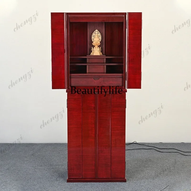 D80 Japanese-style household living room is dedicated to the God of Wealth,  altar,  shrine, and the cabinet