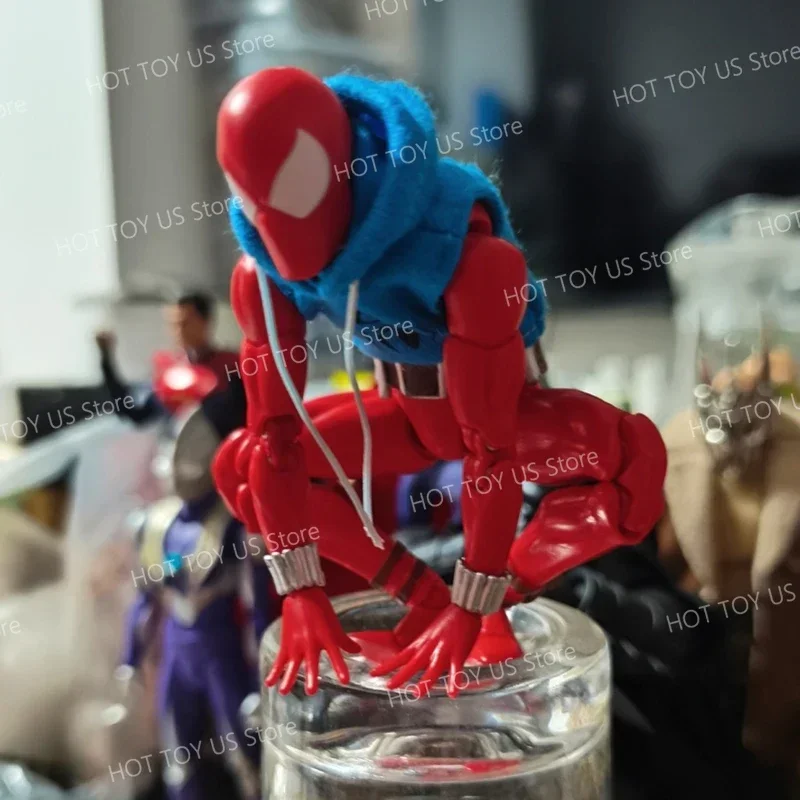 In Stock Ct Toys Scarlet Spider Spiderman Mafex 186 The Amazing Spider-Man Comic Version Anime Action Figure Custom Gifts Toy