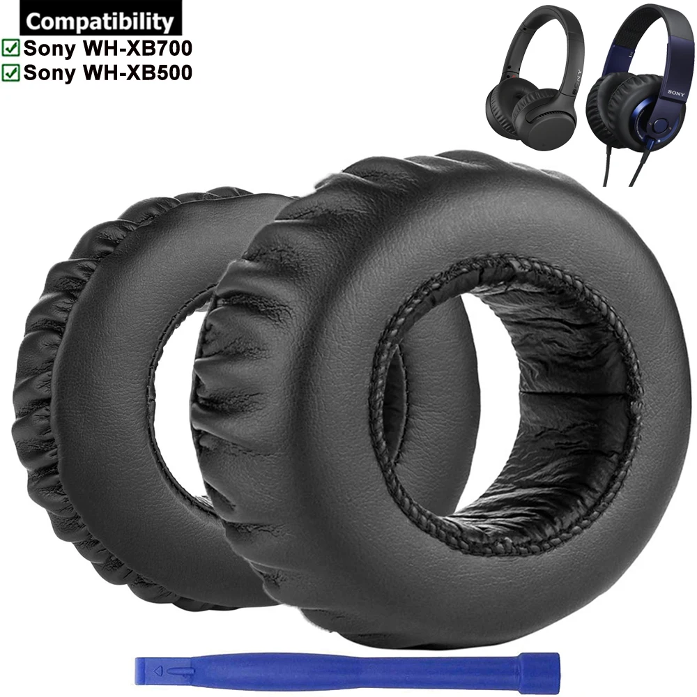 Protein Leather Replacement Earpads Ear Pads Cushion Muffs Cups for Sony MDR-XB500 MDR-XB700 MDR XB500 XB700 Headphones