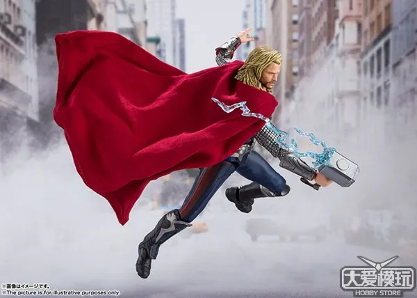 In stock Bandai SHF Marvel Avengers 1 Avengers Collection Thor Battle Damage Edition Figure Model