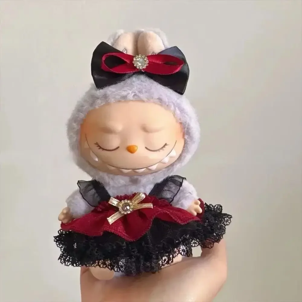 For Korea Kpop Exo Labubu Idol V2 Purple Dress Clothing Gift Mini Doll'S Clothes Outfit Accessories