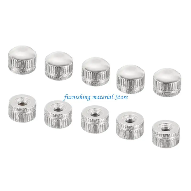 Y5GD 4mm Decorative Lamp Mounting Hardware, 10-Piece Knurled Fastener Pack