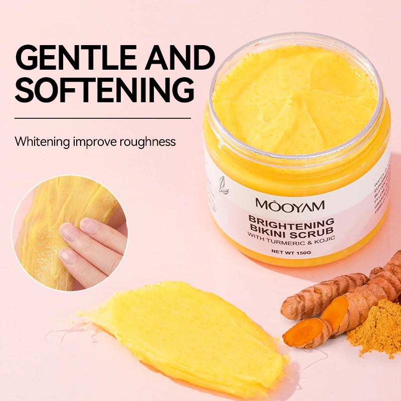 

Deep Cleansing Turmeric Kojic Brightening Bikini Scrub Enlarged Moisturizing Body Scrub Resurfacing Exfoliator