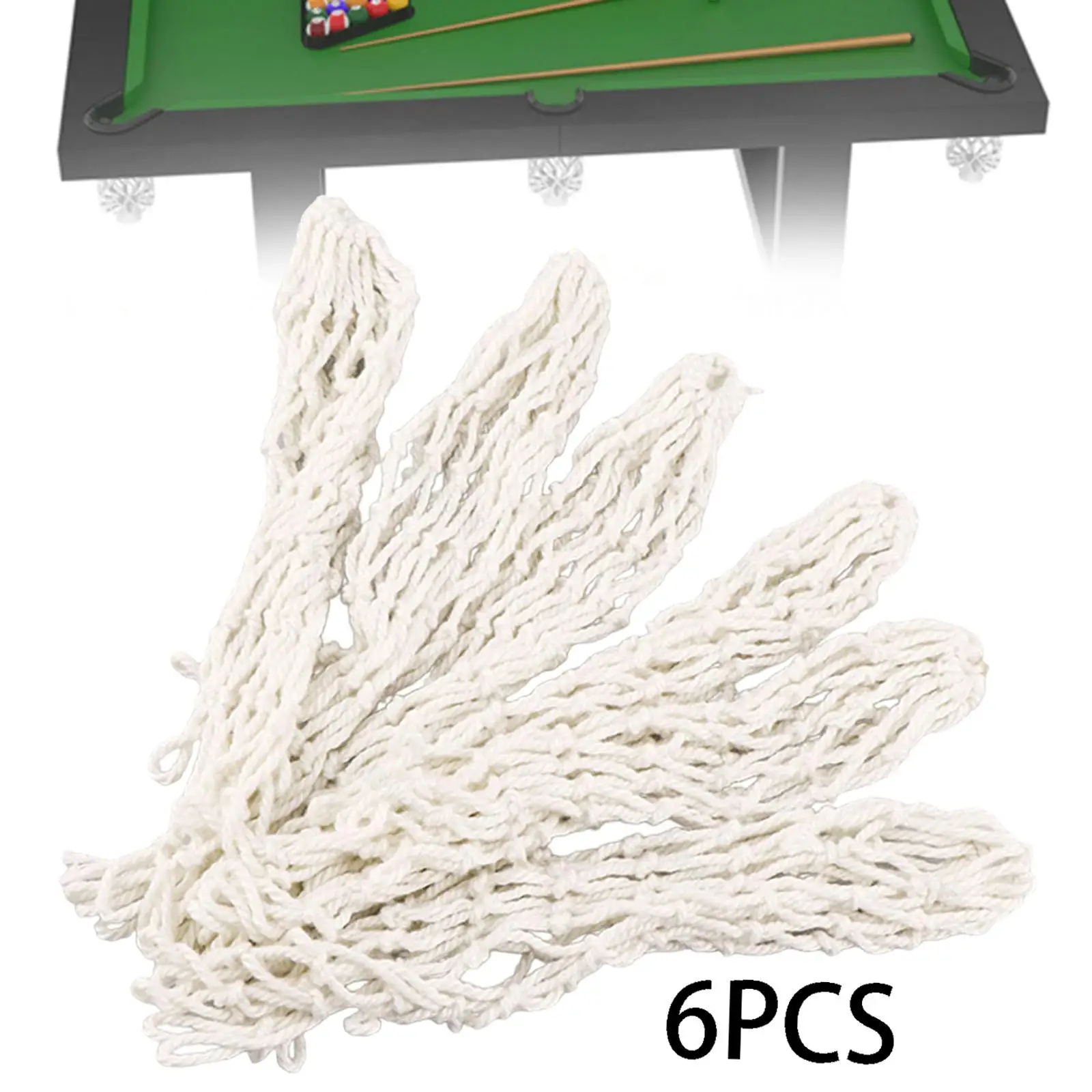 6x Billiards Table Nets,Billiards Table Mesh Pocket,Hollow Supplies,Pool Table