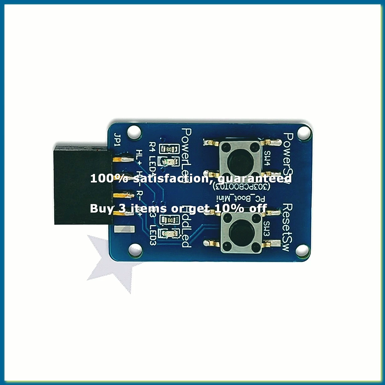 ●PC-Boot-Mini Motherboard Boot Test Board 9 Pin PC on/Off Button for PC Motherboard-ABFB