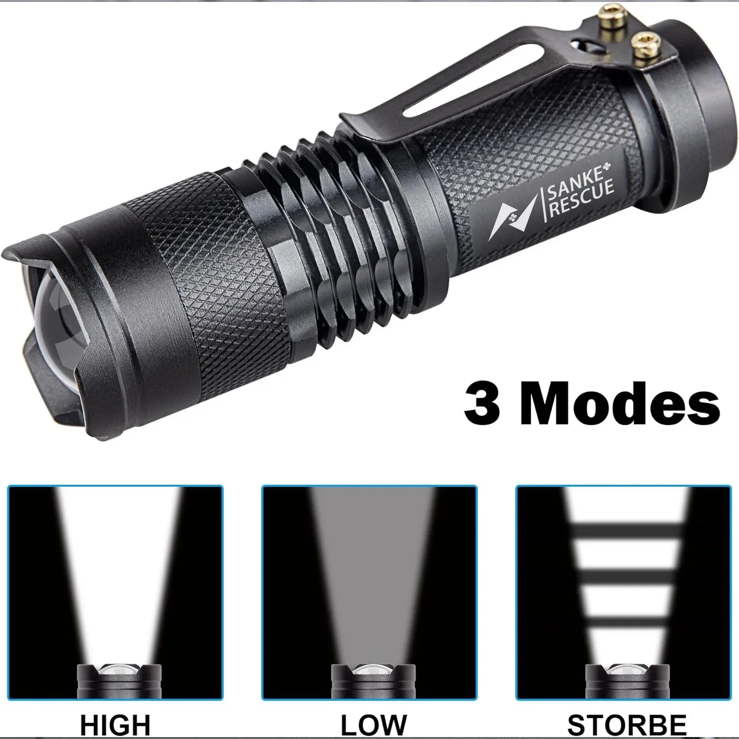1-5 Waterproof Tactical Flashlights Portable LED Camping Lamps 3- Handheld Powerful LED Torch Light Lanterns Self Defense Luces