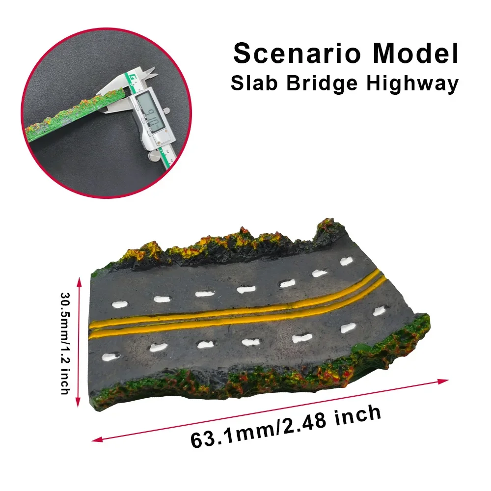 محاكاة Miniaure الطريق السريع مجموعات الراتنج لتقوم بها بنفسك النمذجة العمارة بناء تخطيط/المناظر الطبيعية الصغيرة // مجموعات ديوراما/حلية