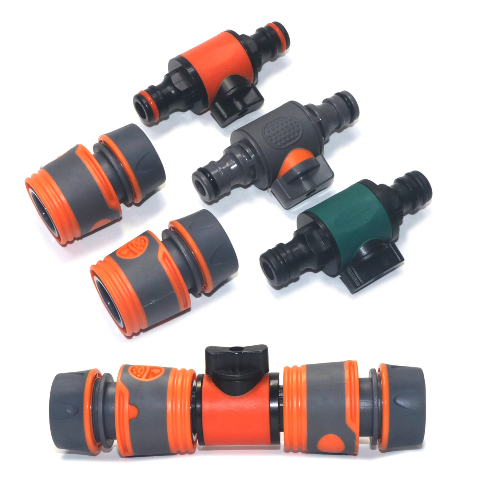 16 مللي متر الكرة صمام خرطوم محول موصل سريع اقتران مشترك موسع ربط إصلاح لحديقة أنابيب الري وقف المياه #1