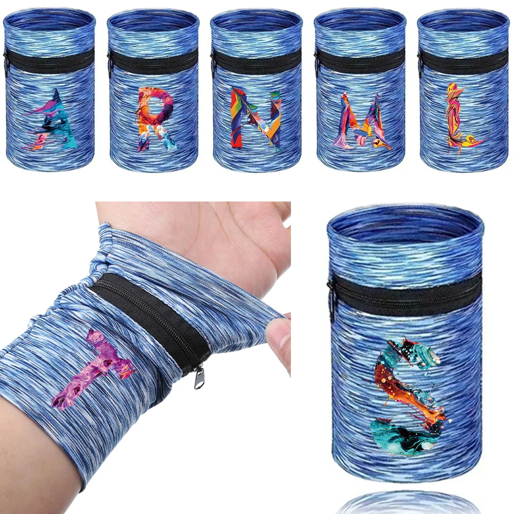 

Sports Wristband Bags Wrist Protector Running Sport Safety Wrist Support Brace Wrap Bandage Wristbands Paint Style Wrist Brace