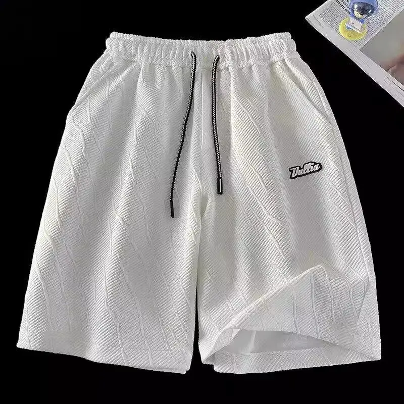 

Cargo Shorts Men's Fashion Summer Ins Casual Solid Color Exercise Pants Students Trend Port Wind Gym Pockets Pants Outwear Men