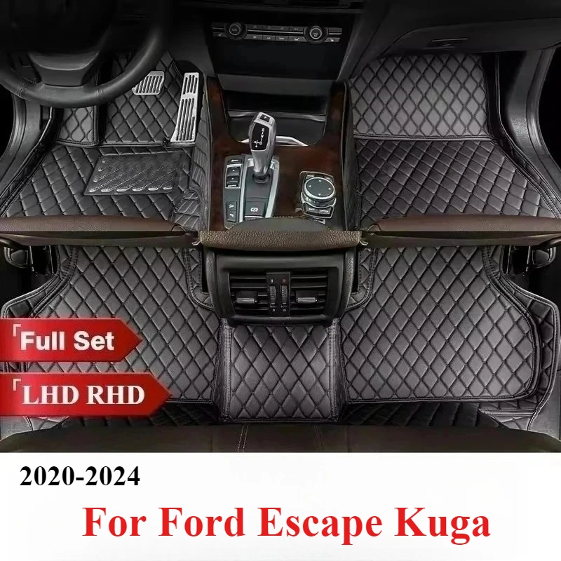 

For Ford Escape Kuga 2024 2023 2022 2021 2020 Car Floor Mats Trunk Carpets Auto Parts Interior Accessories Covers Rugs Products