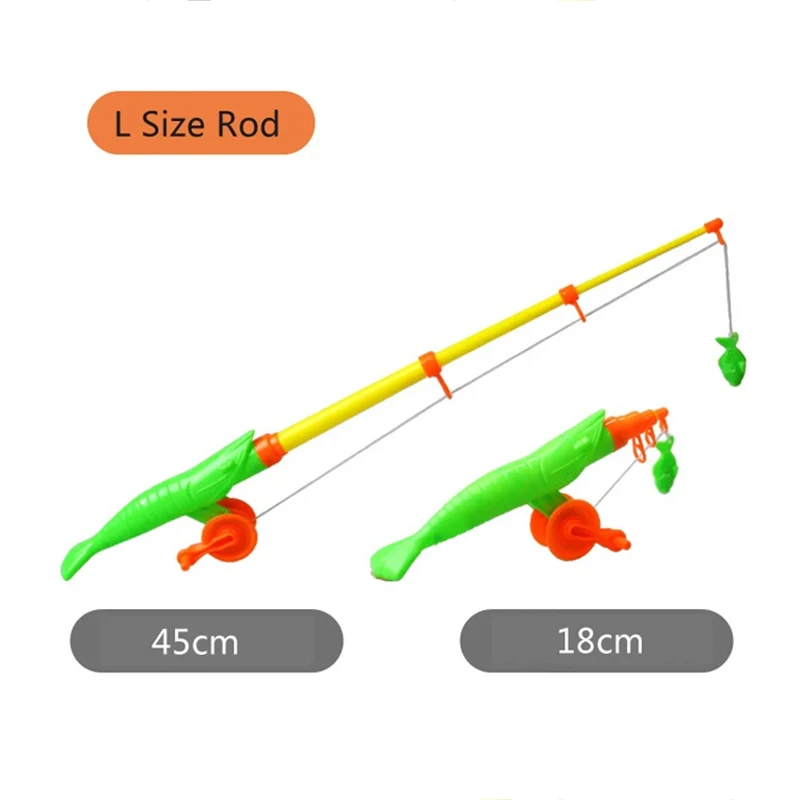 Kids Fishing Toy Set Play Water Toys for Baby Magnetic Rod and Fish Indoor Outdoor Leisure Entertainment Games for Children TMZ