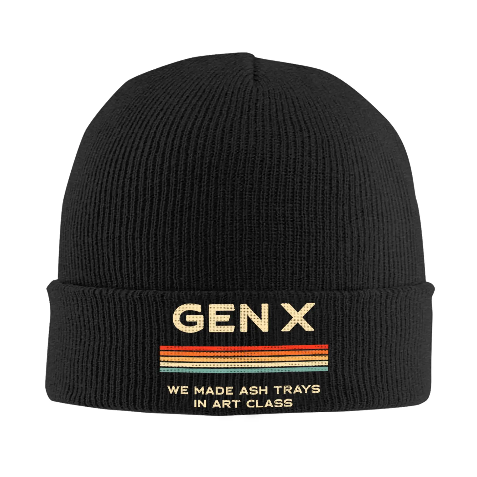 Funny Gen X- We Made Whatever an Emotion 1980s  Knit Hat Beanies Autumn Winter Hat Warm Acrylic  New  Caps for Men Women Gift,