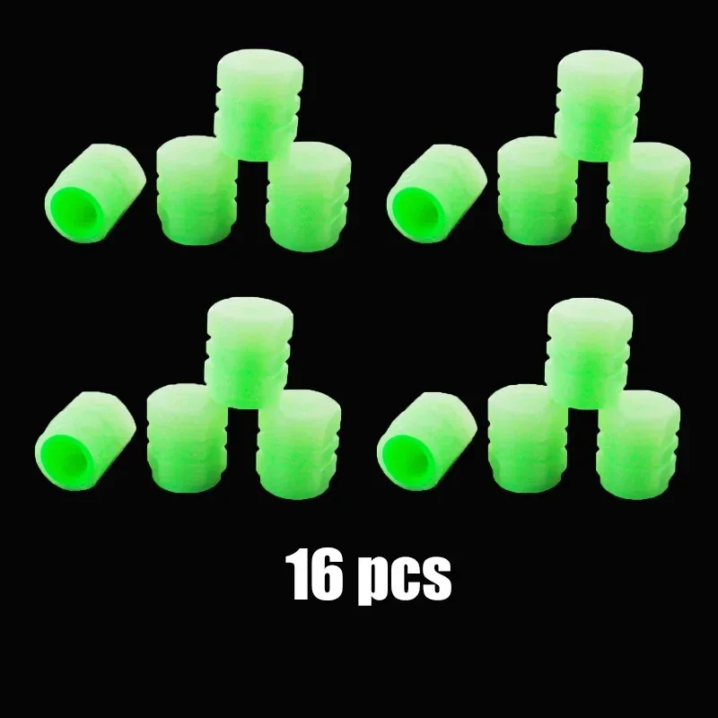 20Pcs Mini Leuchtende Reifen Ventil Kappen Auto Fahrrad Fluoreszierende Nacht Leuchtende Auto Motorrad Fahrrad Reifen Hub Kappe Auto Rad Dekoration