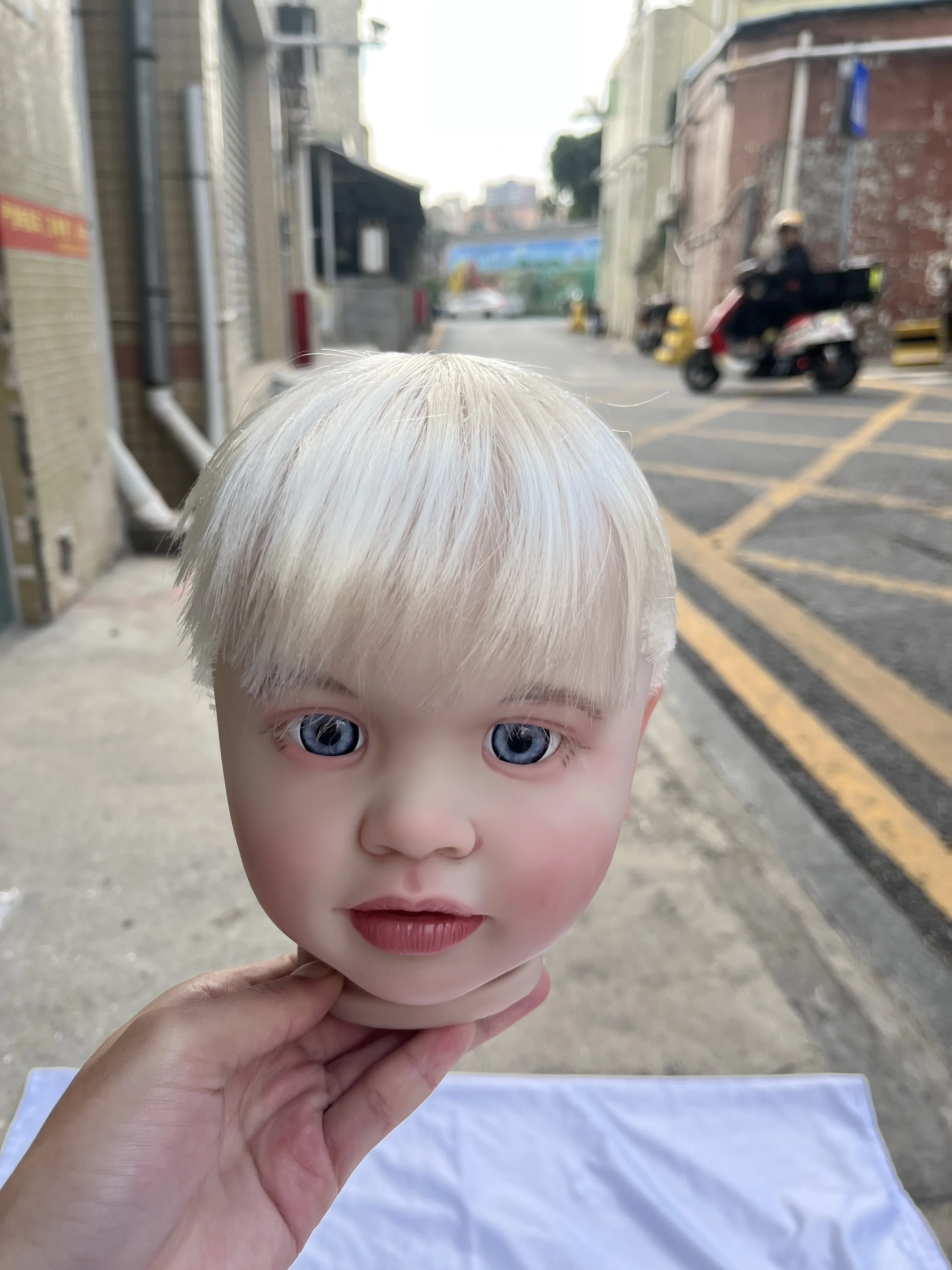 Pippa pour bébé Reborn de 26 pouces, approvisionnement limité personnalisé, avec cheveux enracinés à la main, Kit peint, partie de bricolage, Photos réelles