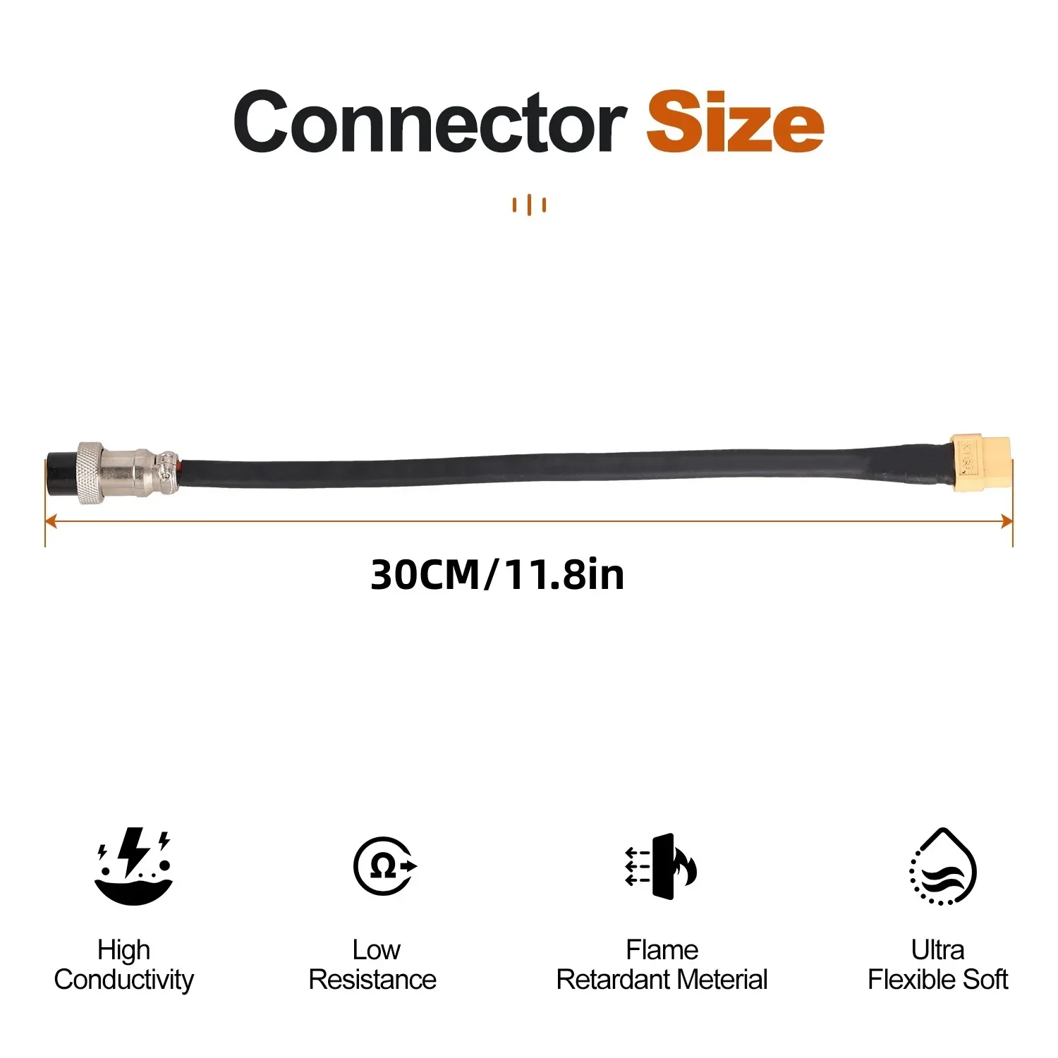 

Battery Cable XT60 GX16-4P Female Connector Water Bottle E-Bike Battery Motor Connection Cable Electric Bicycle Battery Cable