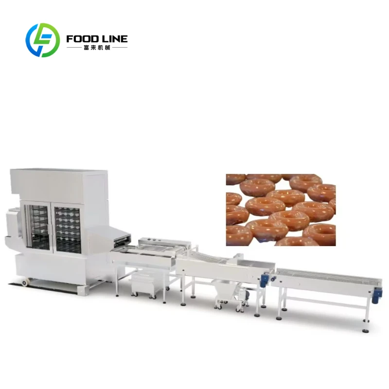 Customized Semi Automatic Yeast Donut Machine with Proofing Function Commercial Doughnut Making Production Line for Bakery Store