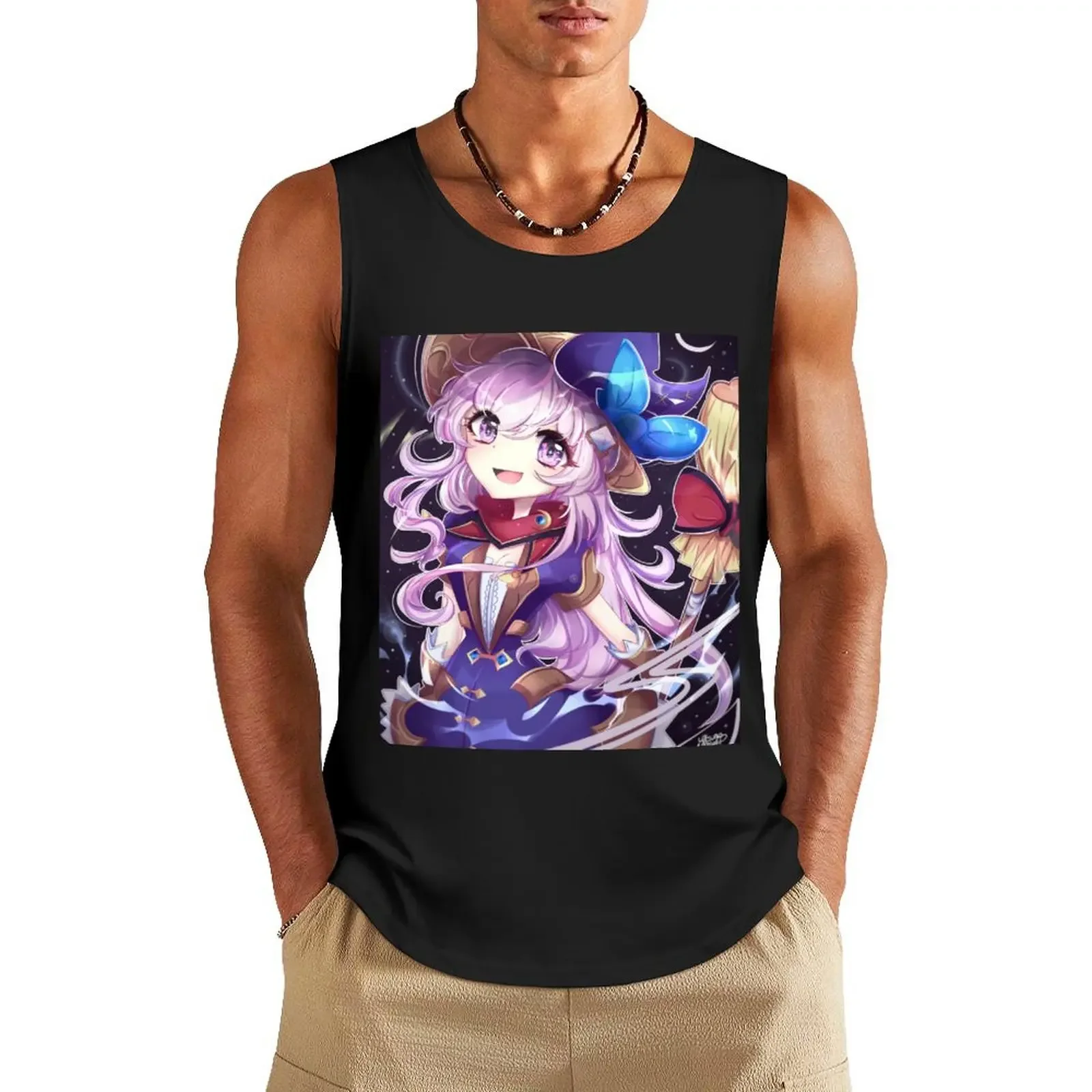 Nepgear Hyperdimension Neptunia (Cyberdimension) Tank Top gym top Vest Men's singlets men clothing