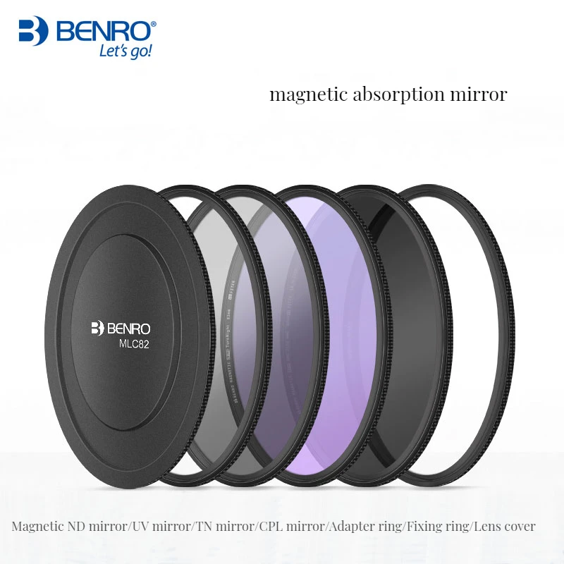 BENRO المغناطيسي SHD ND8/16/32/64/128/256/500/1000/32K/100K/1KK 82 مللي متر تصفية الزجاج البصري التثبيت السريع المضادة للسقوط