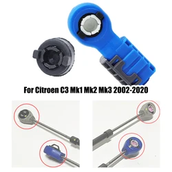 Cable de palanca de cambio de caja de cambios para Citroen C3 Mk1 Mk2 Mk3, Conector de enlace final, adaptador, Selector, hebilla, piezas de repuesto, 2002-2020