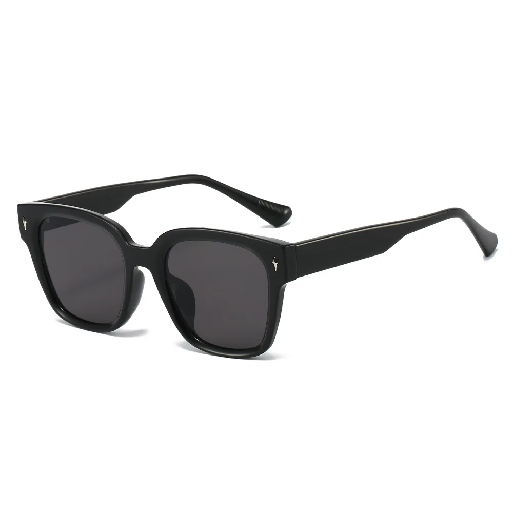 2025 جودة المعادن الأساسية مربع النظارات الشمسية النساء الكورية العلامة التجارية مصمم Tr90 أزياء للجنسين الرجال النظارات #3