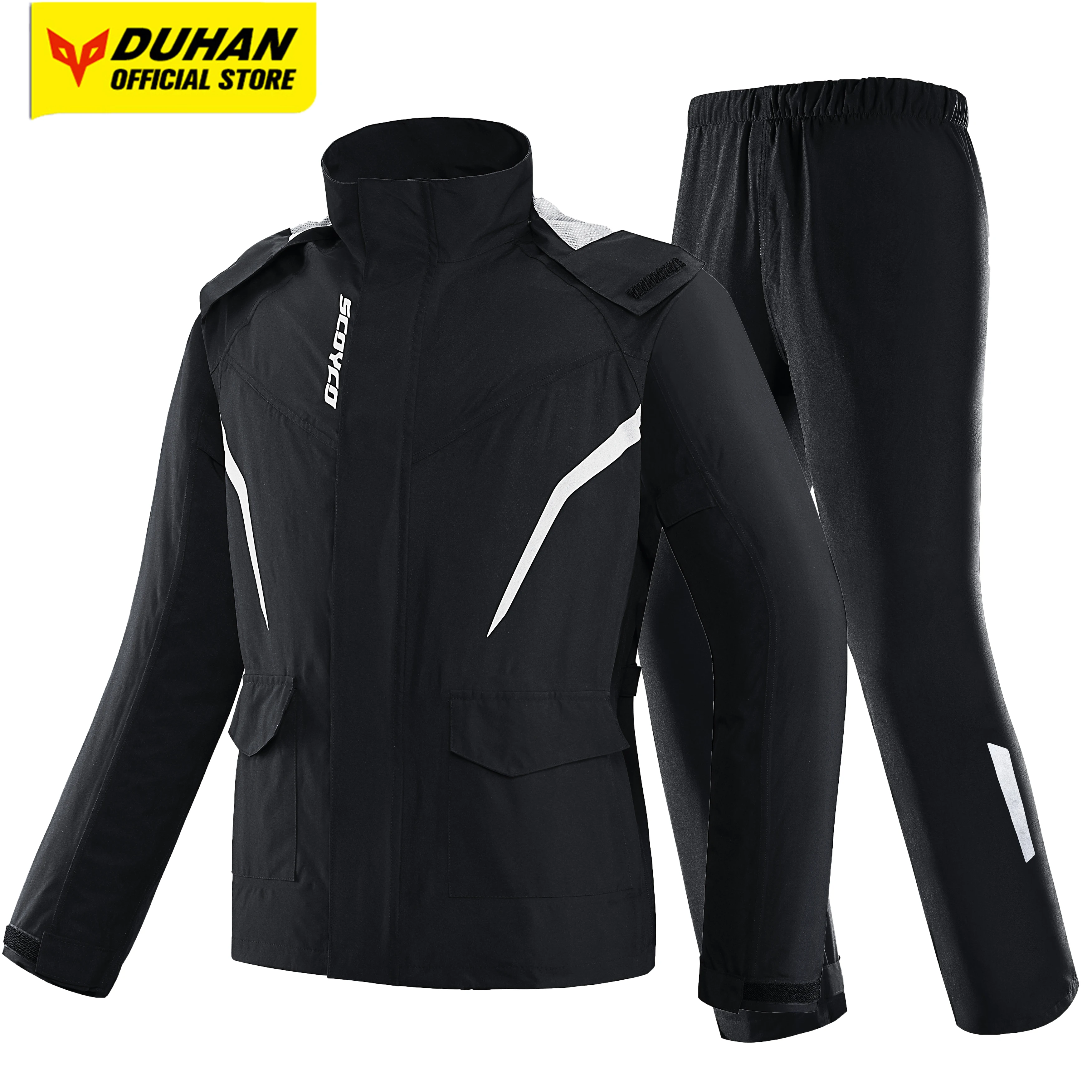 

Motorcycle Raincoat Full Body Waterproof Split Type Raincoat Set For Men And Women Rainproof Motorcycle Riding Raincoat