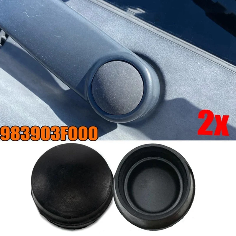 10X Front Windshield Wiper Arm Nut Cover Cap Bolt Blade Arm Nut Cap For Hyundai 983804H050