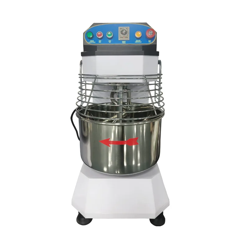

Commercial Spiral Flour Mixer 25L Pizza Making Machine Bakery Baking Equipment 2 Speeds Spiral Dough Mixer