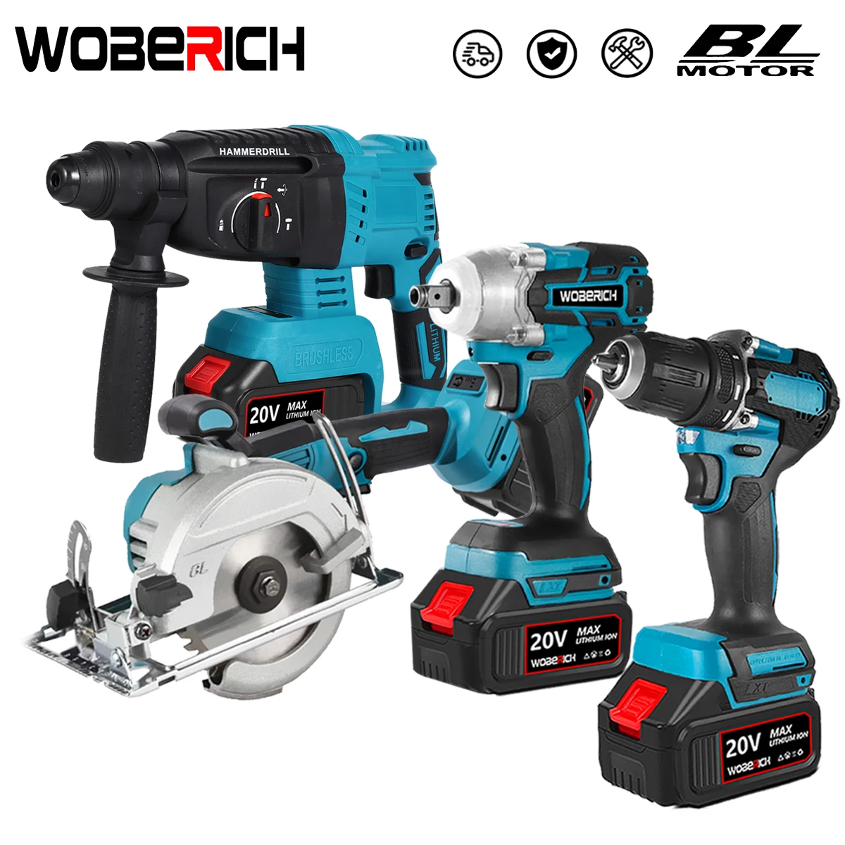 

Fit For Makita 18V Battery Power Tools Brushless Cordless Electric Drill Impact Wrench Impact Driver Circular saw Hammer Drill