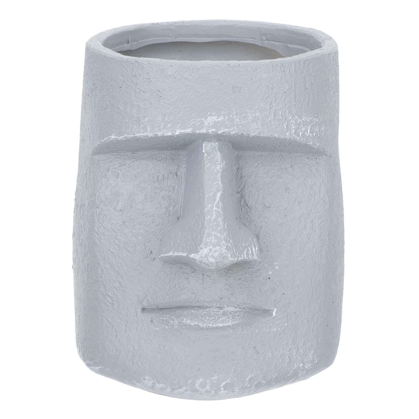 Easter Island Flower Pot Household Home Accessory Container Planter Face Design Simple Stand Unique Supply