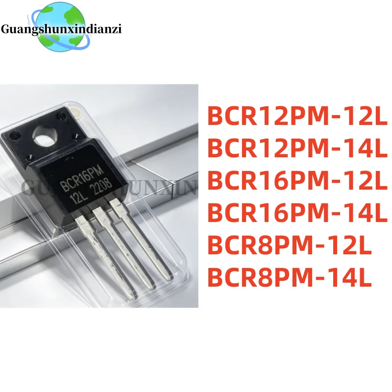 10Uds 100% New BCR12PM-12L BCR12PM-14L BCR16PM-12L BCR16PM-14L BCR8PM-12L BCR8PM-14L BCR12PM BCR16PM BCR8PM TO-220F