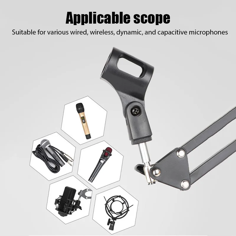 Supporto per microfono da tavolo NB-35 per supporto per microfono Bm800 con staffa a sbalzo Spider universale