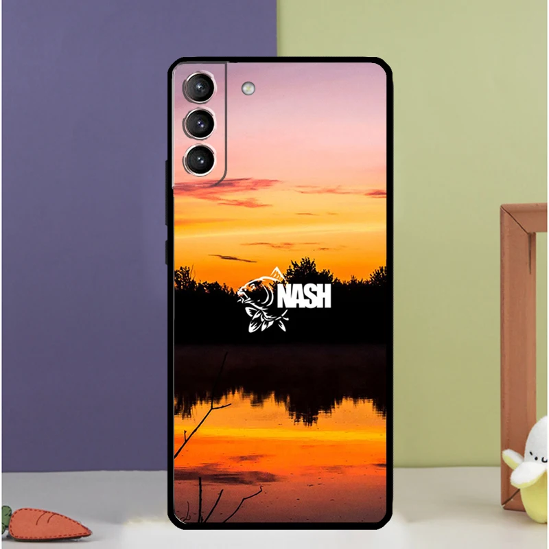 Nash Fishing Logo For Samsung Galaxy S23 S22 S21 Ultra S20 FE S8 S9 S10 Note 10 Plus Note 20 Ultra Case Cover