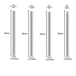 Diamond Tip And Steel Body Hand Tool Accessories Engraving Bit Drill Carving CNC Milling Diamond Point Stone Brass Aluminum