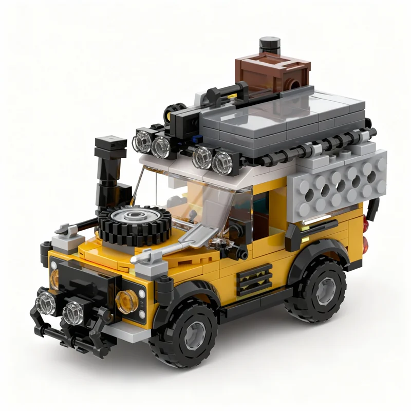 283pcs MOC Land Rover Classic Defender 90 Display Building Blocks Diy Assembly Model Edition Collector Toy Gift For Collectors