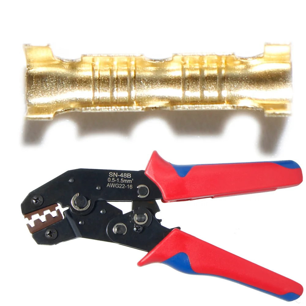 U shaped terminal inserts connector small pliers universal spring plug wire crimping hand tool quick connection crimped SN-48B