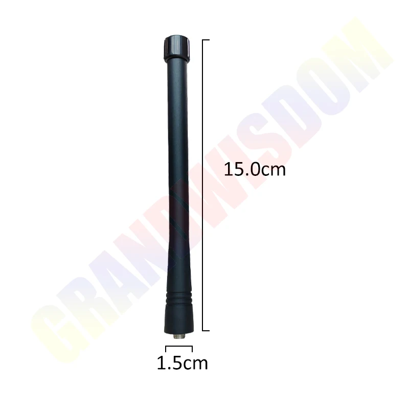 Grandwisdom 1-2PCS Walkie Talkie Antenna UHF 136-174MHZ pbx sma female antena Handheld Radio Antene compatible IOT Kenwood