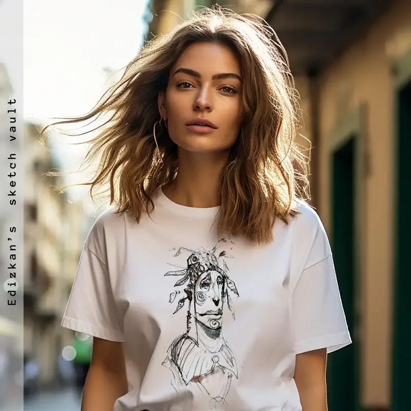Limited Edition Turtur Sketch Art T Shirt Ferhat Edizkan's Fantastic Character Perfect for Students Lovers