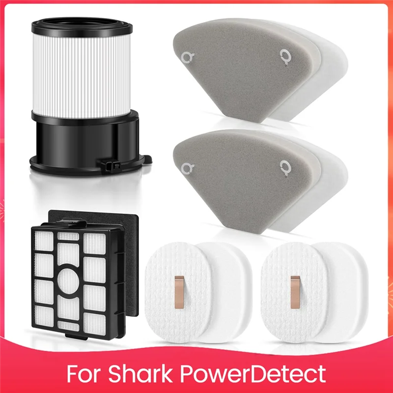 

ABMH-HEPA Filters For Shark Powerdetect With Auto-Empty Cordless Vacuum IP3251 IP3251C Replacement Filter Set