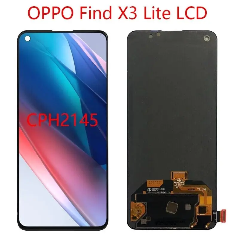 

AMOLED For Oppo Find X3 Lite CPH2145 LCD Display Screen+Touch Panel Replacement