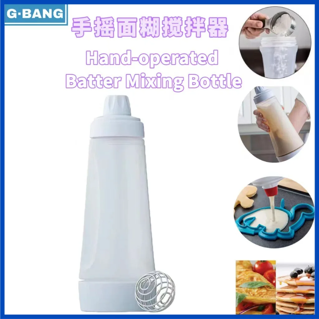 Batter Mixer Bottle 1000ml Pancakes Waffles Crepes Mixer Dispenser Protein Powder Fruit Juice Cupcake 32oz Batter Dispenser